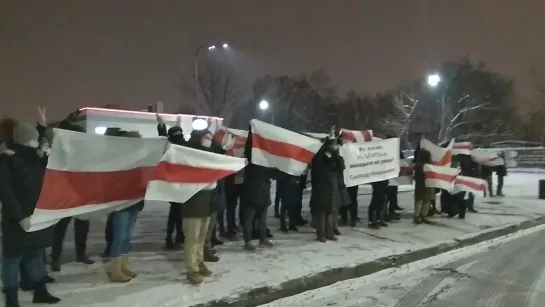 Жители Минска поддержали Навального [NR]