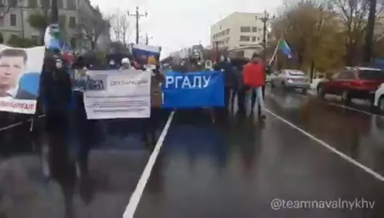 Жители Хабаровска на митинге в поддержку Фургала. 24 октября [NR]