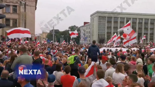 Более 200 тысяч человек в центре Минска [NR]