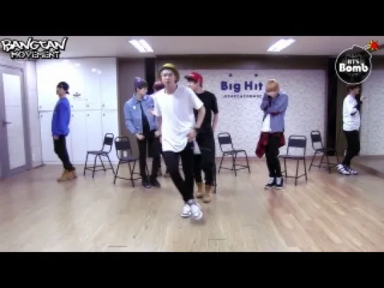 [RUS SUB][BANGTAN BOMB] 'Just one day' practice (Appeal ver.)