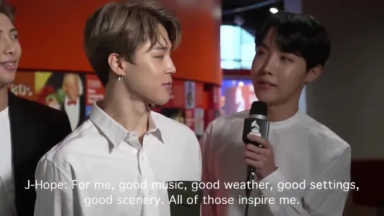 [INTERVIEW] 180913 BTS Interview - behind-the-scenes @ GRAMMYMuseum