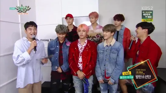 [OTHER] 180831 BTS Interview KBS2 Music Bank (Waiting Room) @ Music Bank