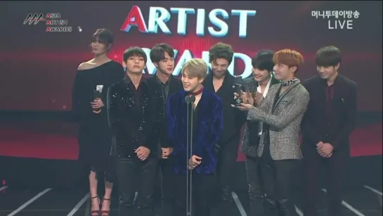 [OTHER] 161116 BTS <Best Icon Award> @ Asian Artist Awards 2016