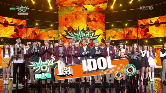 [AWARDS] 180914 BTS takes their #IDOL7thWin on @ Music Bank