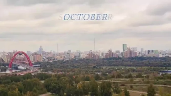 Moscow. One year timelapse