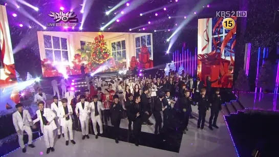 [CUT] 23.12.2011 Ending @ KBS2 Music Bank (Christmas Special)