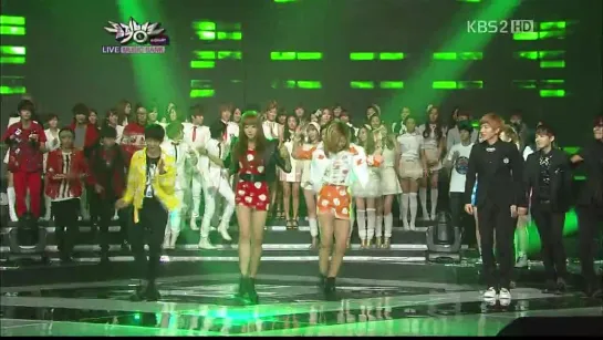 [CUT] 23.12.2011 Opening @ KBS2 Music Bank (Christmas Special)