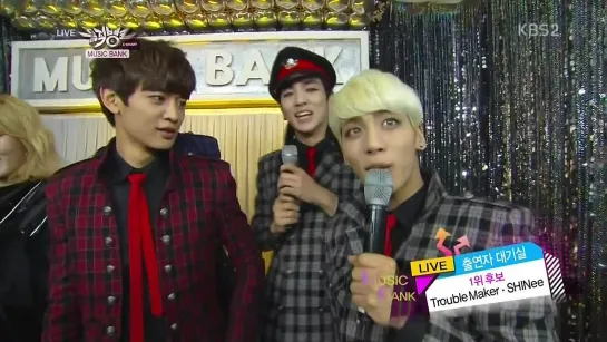 [BACKSTAGE] 15.11.2013 Trouble Maker & SHINee - Waiting Room @ KBS2 Music Bank