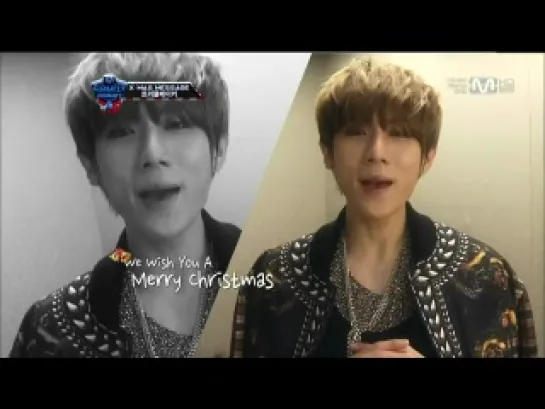 [CUT] 22.12.2011 HyunSeung & HyunA - Christmas Message @ Mnet M!Countdown (Christmas Special)