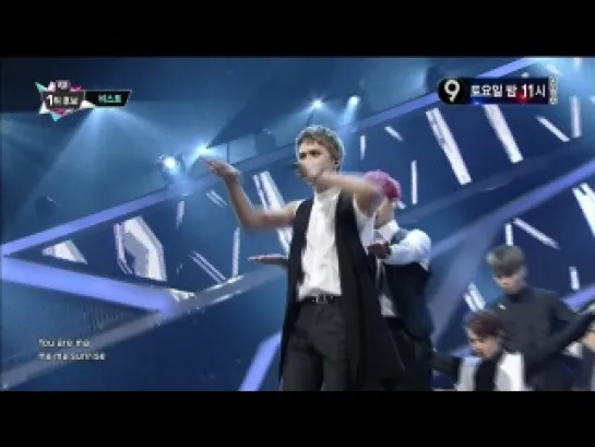 [PERF] 1.08.2013 BEAST - Shadow @ Live on Mnet M!Countdown