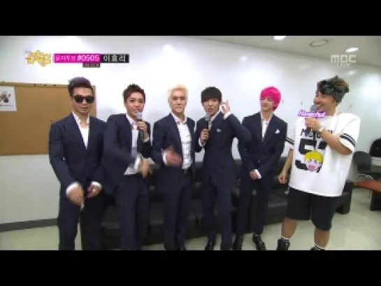 [CUT] 8.06.2013 MBLAQ Interview - Mir Mentions BEAST @ MBC Music Core