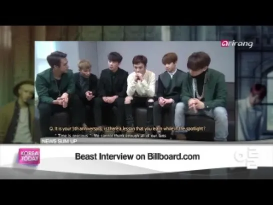 [ENG] 10.12.2014 Arirang Korea Today Ep.721 - BEAST Cut