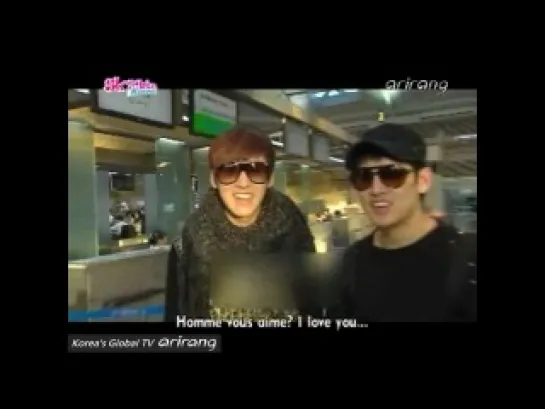 [ENG] 19.02.2012 ArirangTV Showbiz Korea - K-Pop Idol Stars flying off to Paris