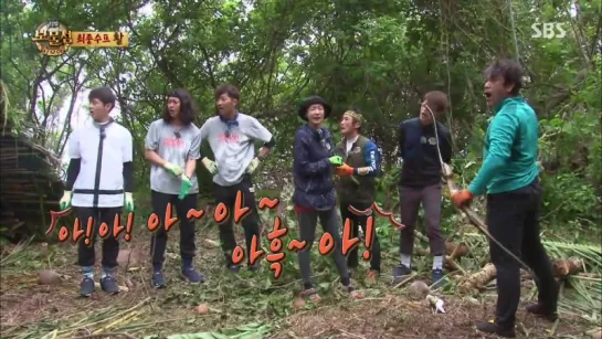 [SHOW] 4.12.2015 SBS Law of the Jungle, Ep.190 - Treasure Island in Samoa (DooJoon & JunHyung)