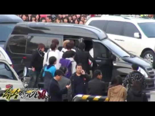 [FANCAM] 14.11.2010 BEAST leaving @ SBS 20th Anniversary Special