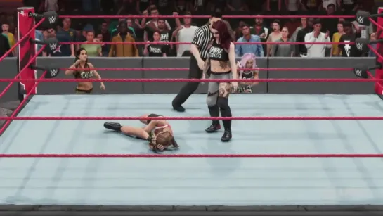 WWE 2K19 - Ruby Riott with The Riott Squad VS Ronda Rousey - RAW Womens Championship - RAW 21819