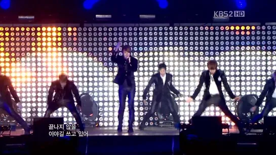 [PERF] 18.02.2012 BEAST - Intro (Breath + Shock) & Fiction @ Live on KBS Music Bank in Paris