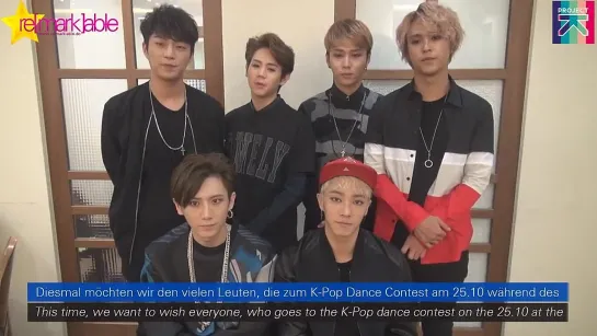 [ENG] 9.10.2014 BEAST - Cheer Message for K-Pop Dance Contest 2014 in Frankfurt