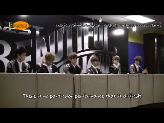 [ENG] 3.03.2012 MyKPlayGround - BEAST Beautiful Show in Singapore Press Conference