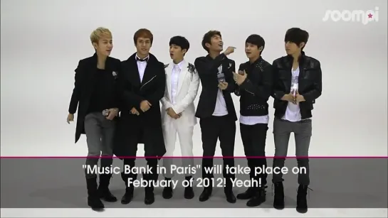 [ENG] 10.01.2012 Music Bank in Paris - BEAST Message