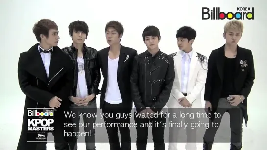 [ENG] 22.11.2011 Billboard Korea - K-Pop Masters - BEAST Message