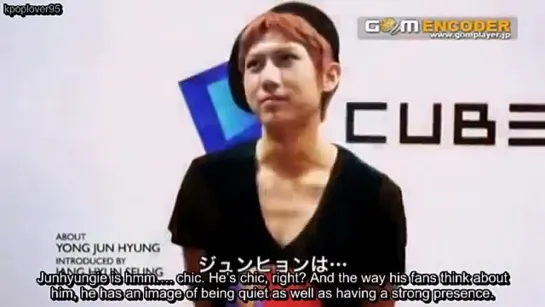 [ENG] Bad Girl DVD - HyunSeung Talks About JunHyung