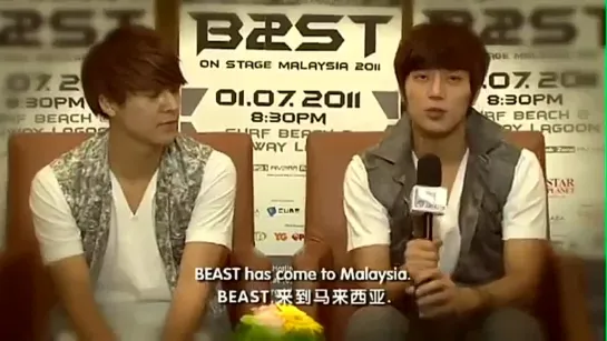 [ENG] 10.08.2011 BEAST - Fan Meeting Asia Tour 2011 Interview