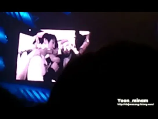 [FANCAM] 18.02.2011 DongWoon's abs #2 @ Welcome Back to BEAST Airline