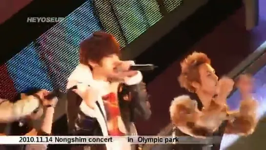 [FANCAM] 14.11.2010 YoSeob @ SBS Nongshim Love Sharing Concert