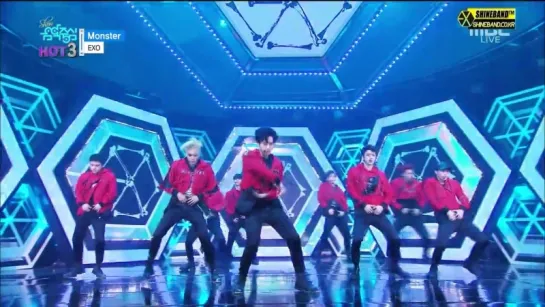 [VIDEO] 160618 Chanyeol MC & EXO - Monster @ Music Core