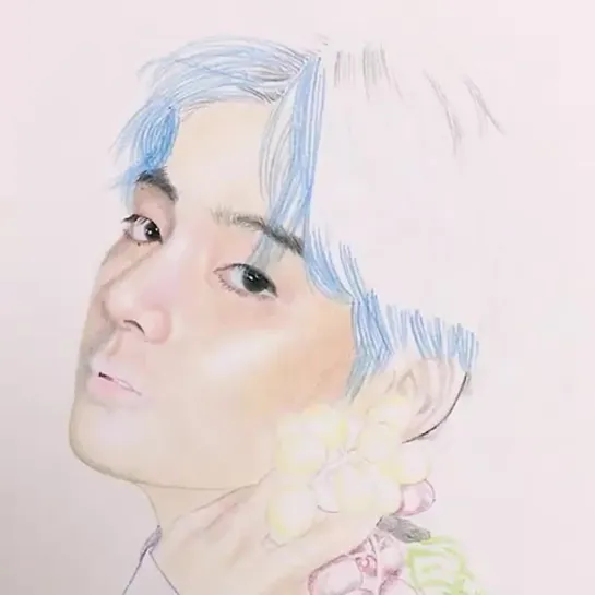 Tae Hyung BTS Drawing