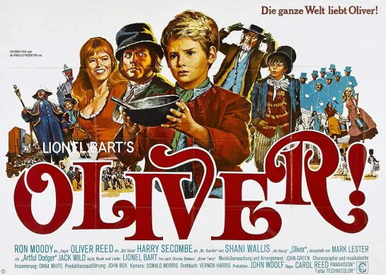 Оливер! / Оливер Твист / Oliver! / Oliver Twist (1968 Великобритания) драма дети в кино Режиссёр: Кэрол Рид / Carol Reed