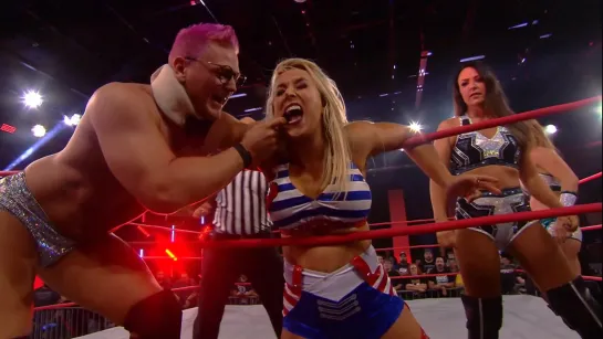 The Influence (Tenille Dashwood, Madison Rayne, & Kaleb with a K) vs Taylor Wilde