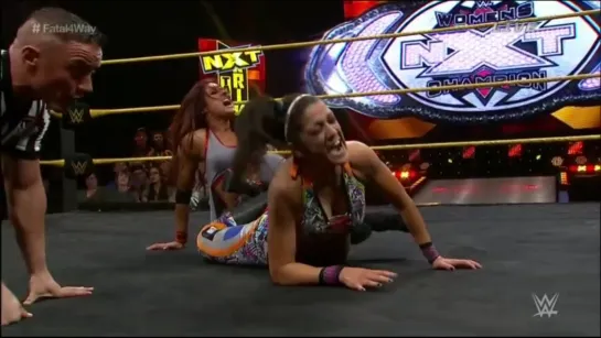 Sasha Banks vs Charlotte vs Becky Lynch vs Bayley(NXT Women's title)