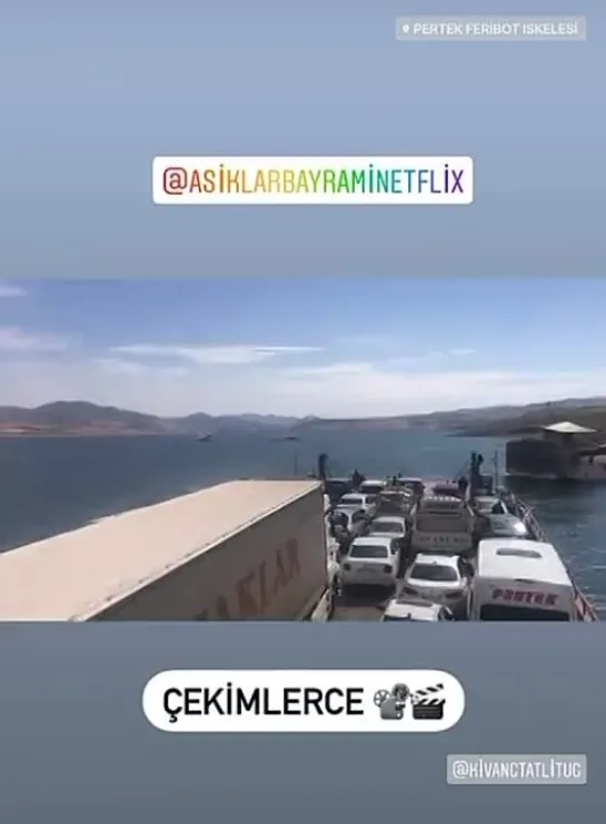 KıvançTatlıtuğ KivancTatlitug - AşıklarBayramı Set today in pertek feribot iskelesi Elazığ