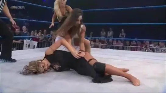 The Beautiful People(Angelina Love & Velvet Sky) vs Madison Rayne & Brittany