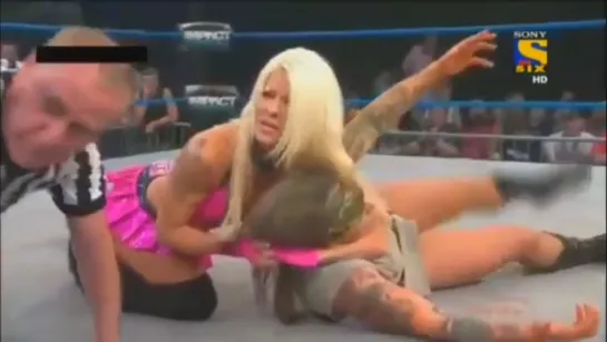 Angelina Love(w/ Velvet Sky)(Team Roode) vs ODB (Team Young)