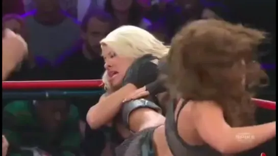 Winter & Angelina Love vs Madison Rayne & Tara(TNA Womens Knockouts tag team titles)