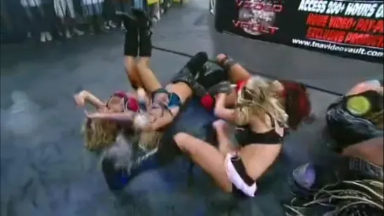 Tara vs Awesome Kong(w/Raisha Saeed) vs ODB(w/Cody Deaner) vs Angelina Love(w/Madison Rayne & Velvet Sky)