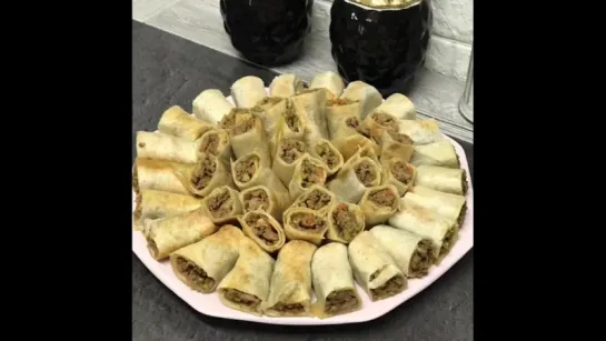 МЯСНЫЕ РУЛЕТИКИ В ЛАВАШЕ