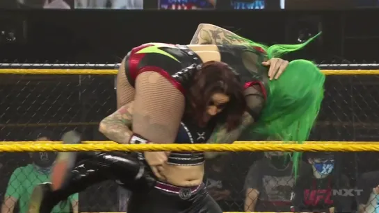 Ember Moon & Shotzi Blackheart vs Aliyah & Mercedes Martinez (w/Robert Stone)(NXT Women's Tag Team titles)