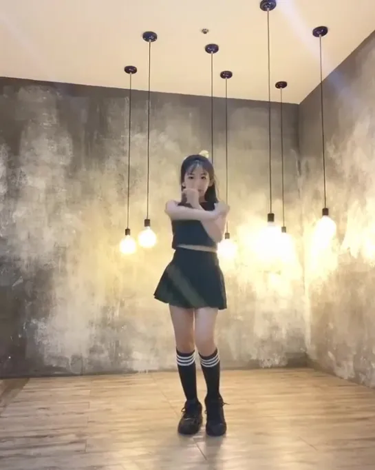 asian girl dance full body korean little skirt