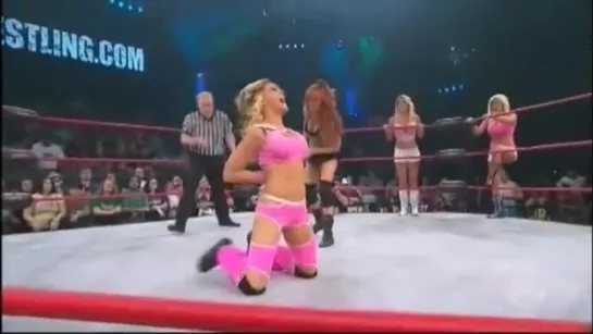 The Beautiful People(Lacey von Erich, Velvet Sky, & Madison Rayne) vs Christy Hemme, Hamada, & ODB