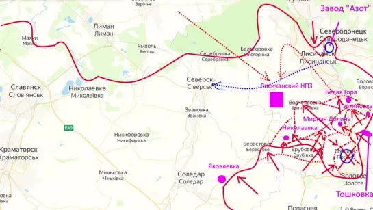 Хроника боевых действий на Украине (23.06.22 на 20.00)