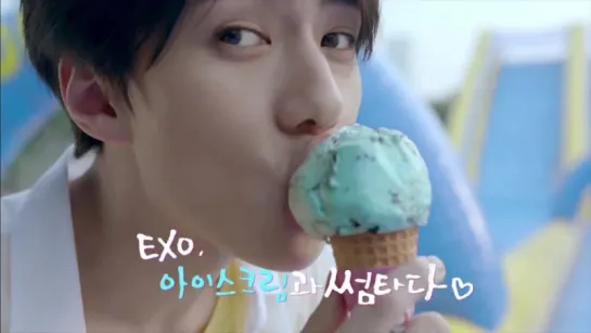 [VIDEO]  150723 EXO-K @ Baskin Robbins Making Film