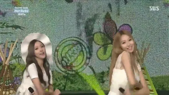 140727 BESTie - Hot Baby @ Inkigayo (Comeback Stage)