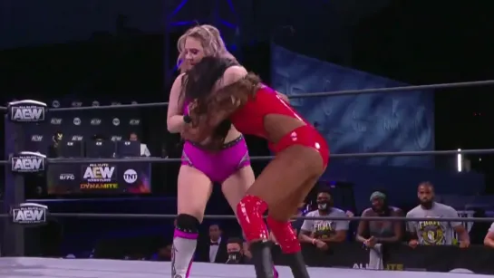 The Nightmare Sisters (Allie & Brandi Rhodes)(w/Dustin Rhodes) vs MJ Jenkins & Kenzie Paige