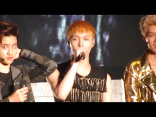 [FANCAM] 130526 EXO talk @ Happy 4 K-pop Concert in Taiwan