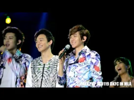 [FANCAM] 130119 DKFC in Manila - Chanyeol Chen Baekhyun speaking in Tagalog