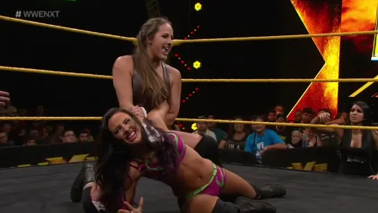 Peyton Royce (w/Billie Kay) vs Sarah Logan